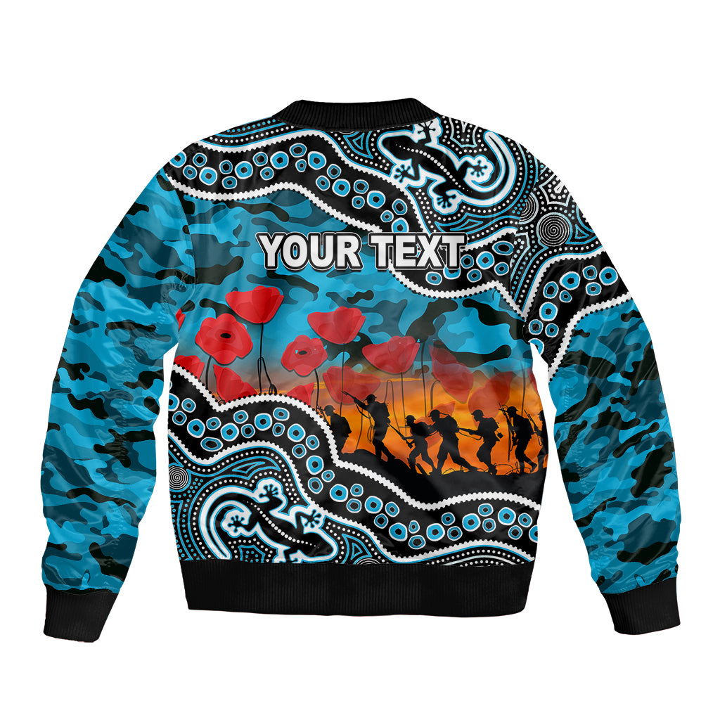 custom-personalised-anzac-day-nrl-sharks-bomber-jacket-aborigianl-lizard-patterns