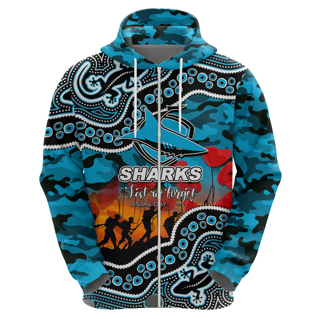 custom-personalised-anzac-day-nrl-sharks-hoodie-aborigianl-lizard-patterns