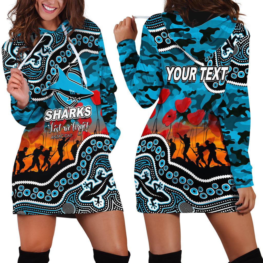 custom-personalised-anzac-day-nrl-sharks-hoodie-dress-aborigianl-lizard-patterns