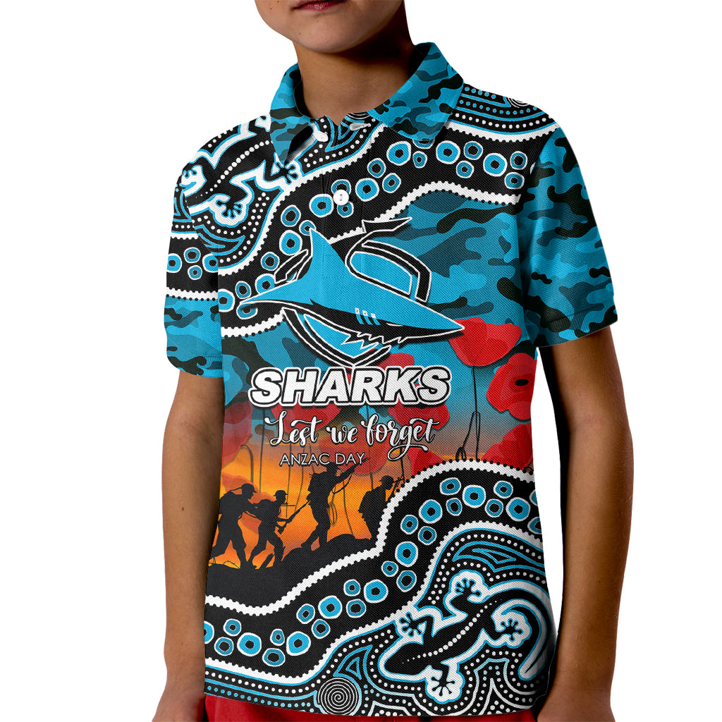 custom-personalised-anzac-day-nrl-sharks-kid-polo-shirt-aborigianl-lizard-patterns