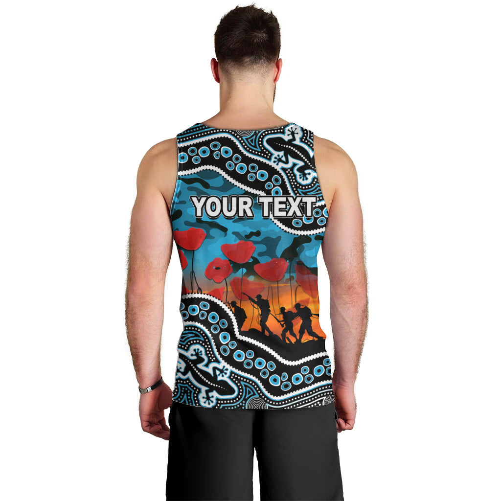 custom-personalised-anzac-day-nrl-sharks-men-tank-top-aborigianl-lizard-patterns