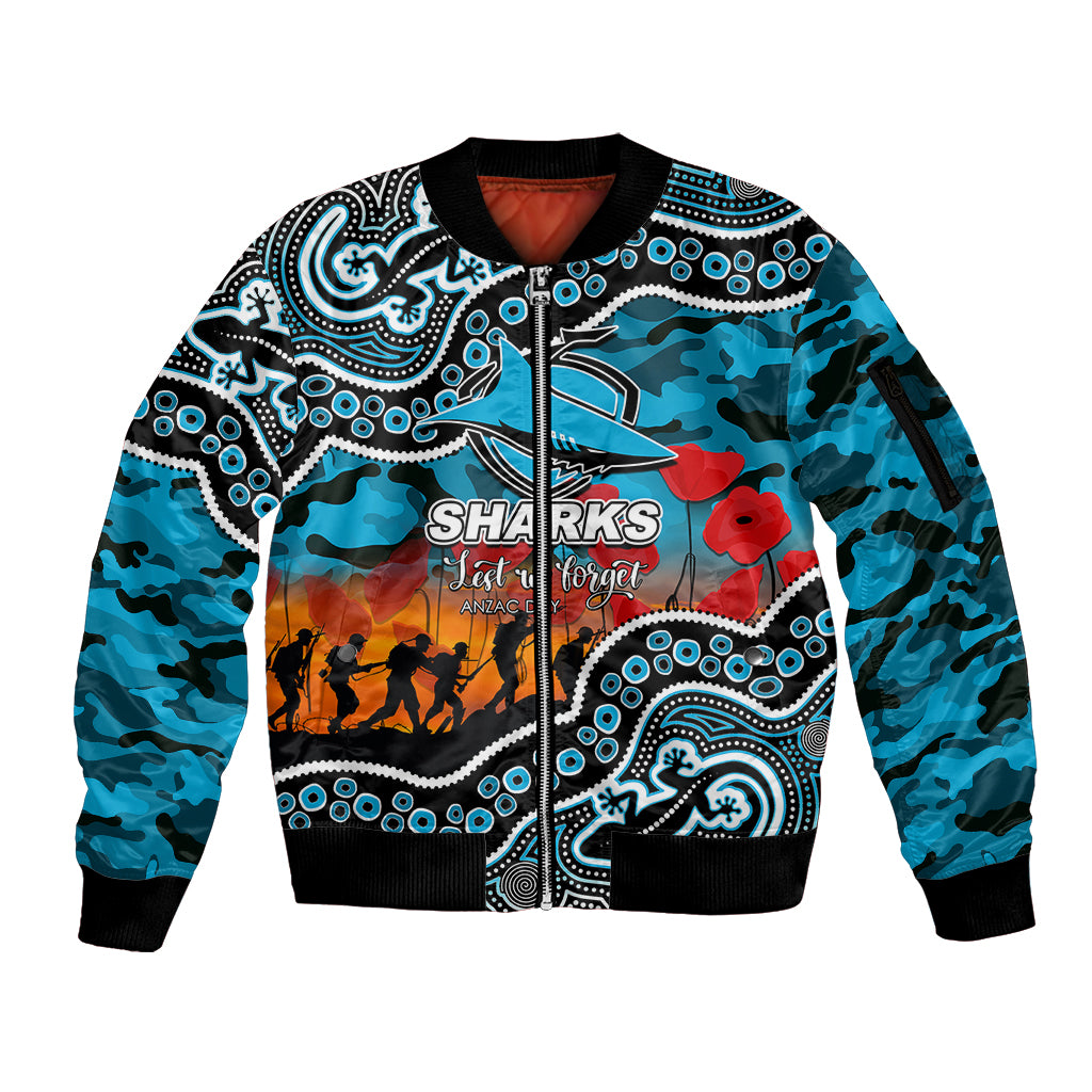 custom-personalised-anzac-day-nrl-sharks-sleeve-zip-bomber-jacket-aborigianl-lizard-patterns