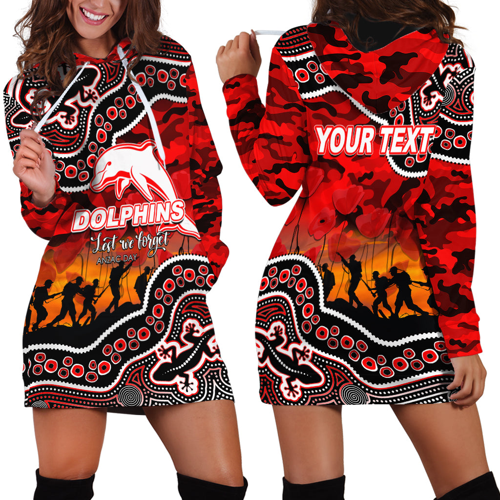 custom-personalised-anzac-day-nrl-dolphins-hoodie-dress-aboriginal-lizard-patterns