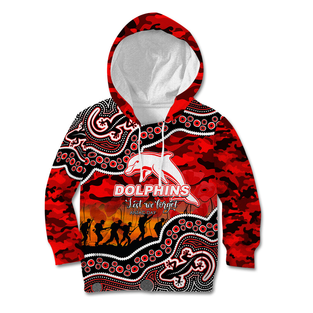 custom-personalised-anzac-day-nrl-dolphins-kid-hoodie-aboriginal-lizard-patterns