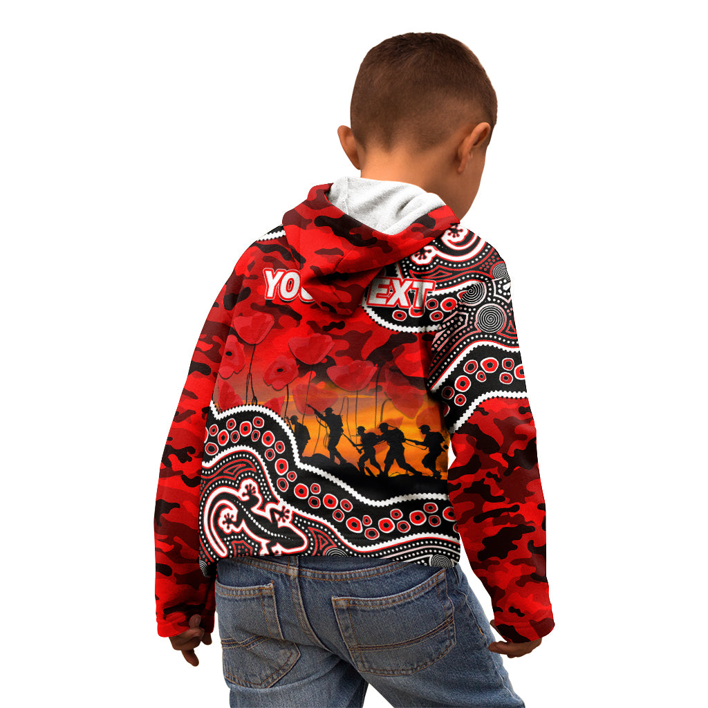 custom-personalised-anzac-day-nrl-dolphins-kid-hoodie-aboriginal-lizard-patterns