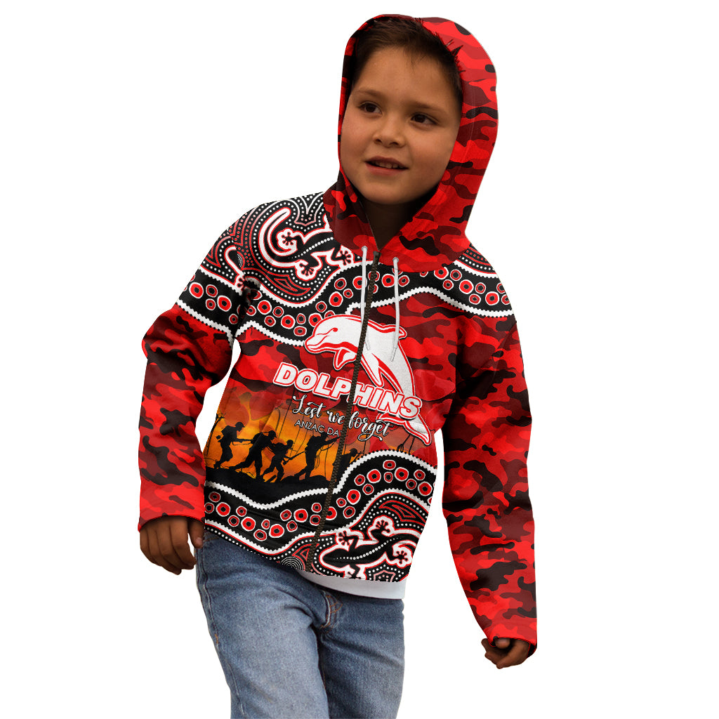 custom-personalised-anzac-day-nrl-dolphins-kid-hoodie-aboriginal-lizard-patterns