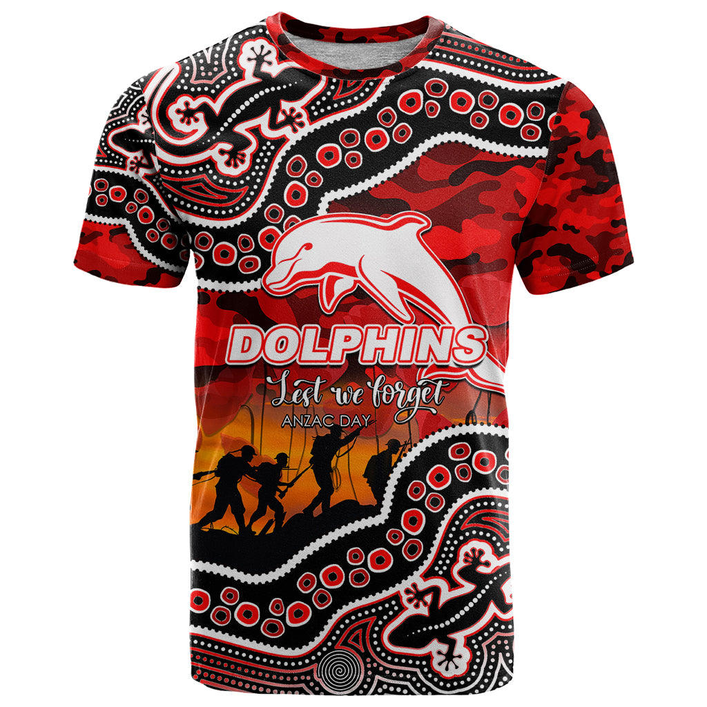 custom-personalised-anzac-day-nrl-dolphins-t-shirt-aboriginal-lizard-patterns