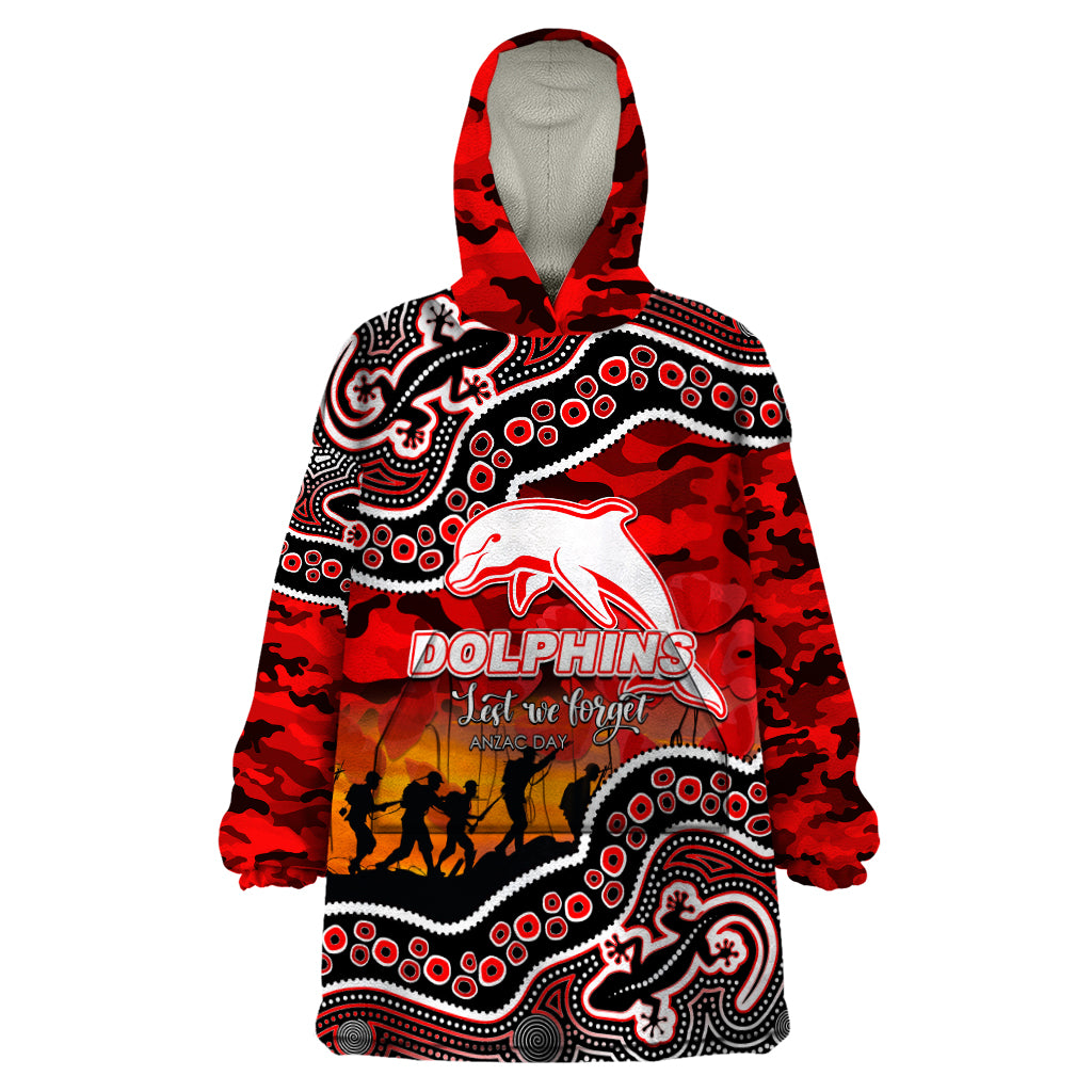 custom-personalised-anzac-day-nrl-dolphins-wearable-blanket-hoodie-aboriginal-lizard-patterns