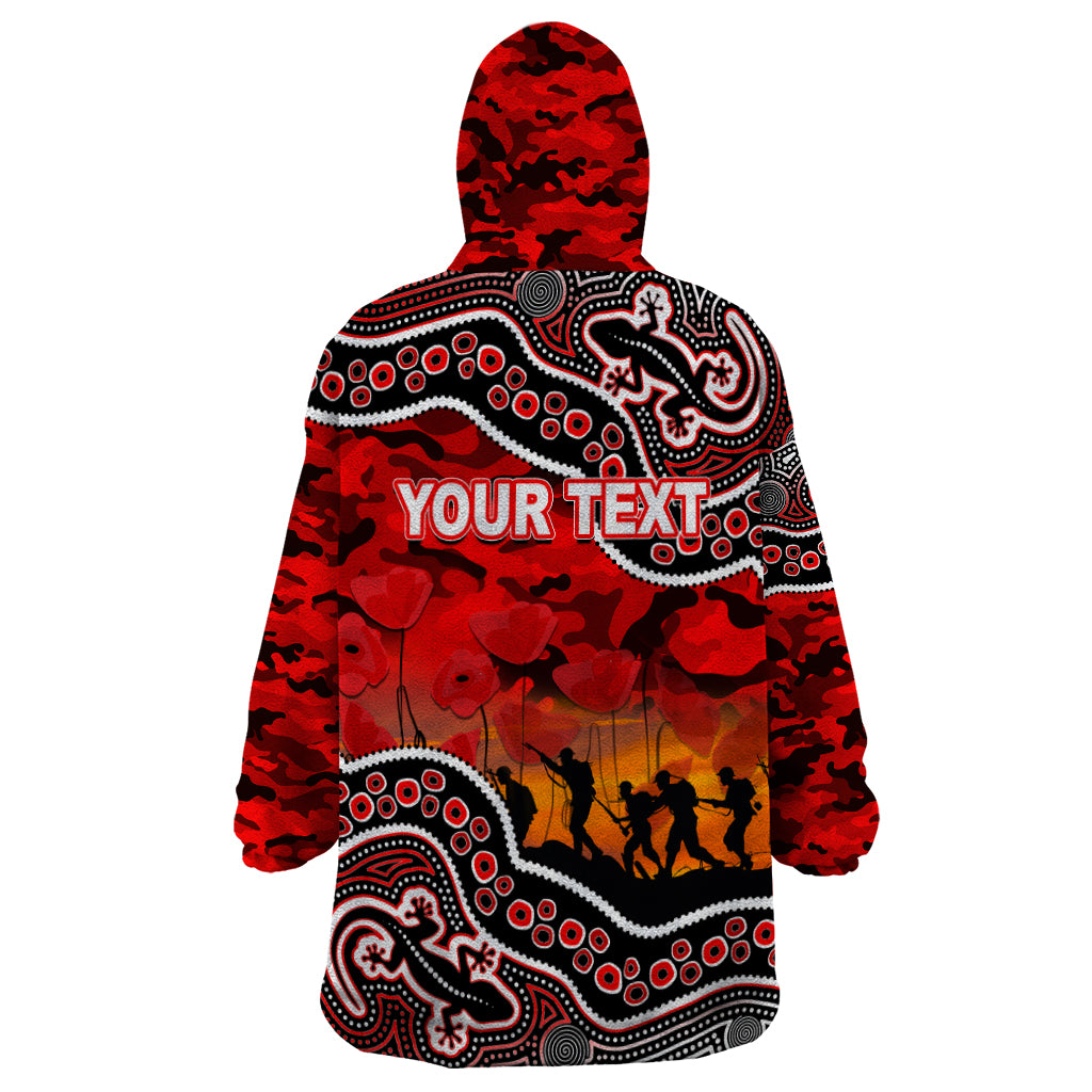 custom-personalised-anzac-day-nrl-dolphins-wearable-blanket-hoodie-aboriginal-lizard-patterns