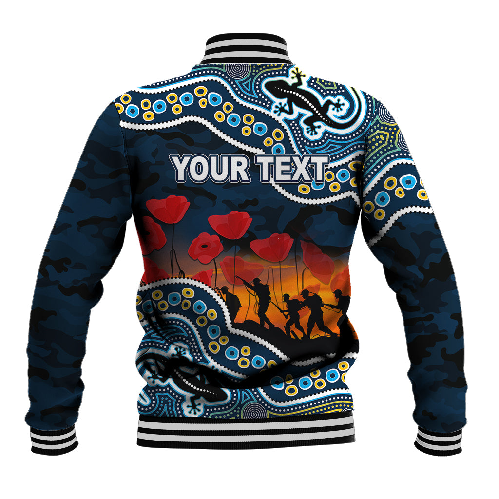 custom-personalised-anzac-day-nrl-titans-baseball-jacket-aboriginal-lizard-patterns