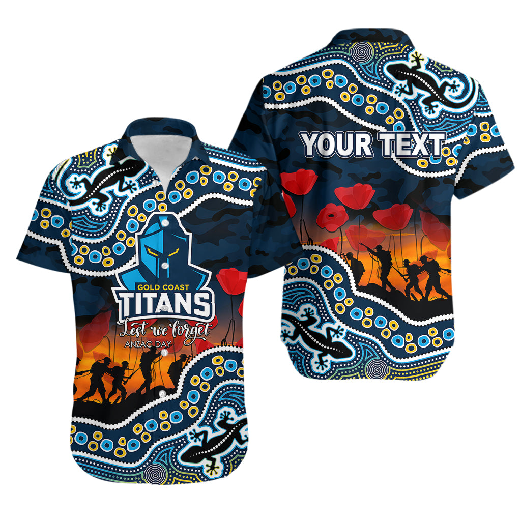 custom-personalised-anzac-day-nrl-titans-hawaiian-shirt-aboriginal-lizard-patterns