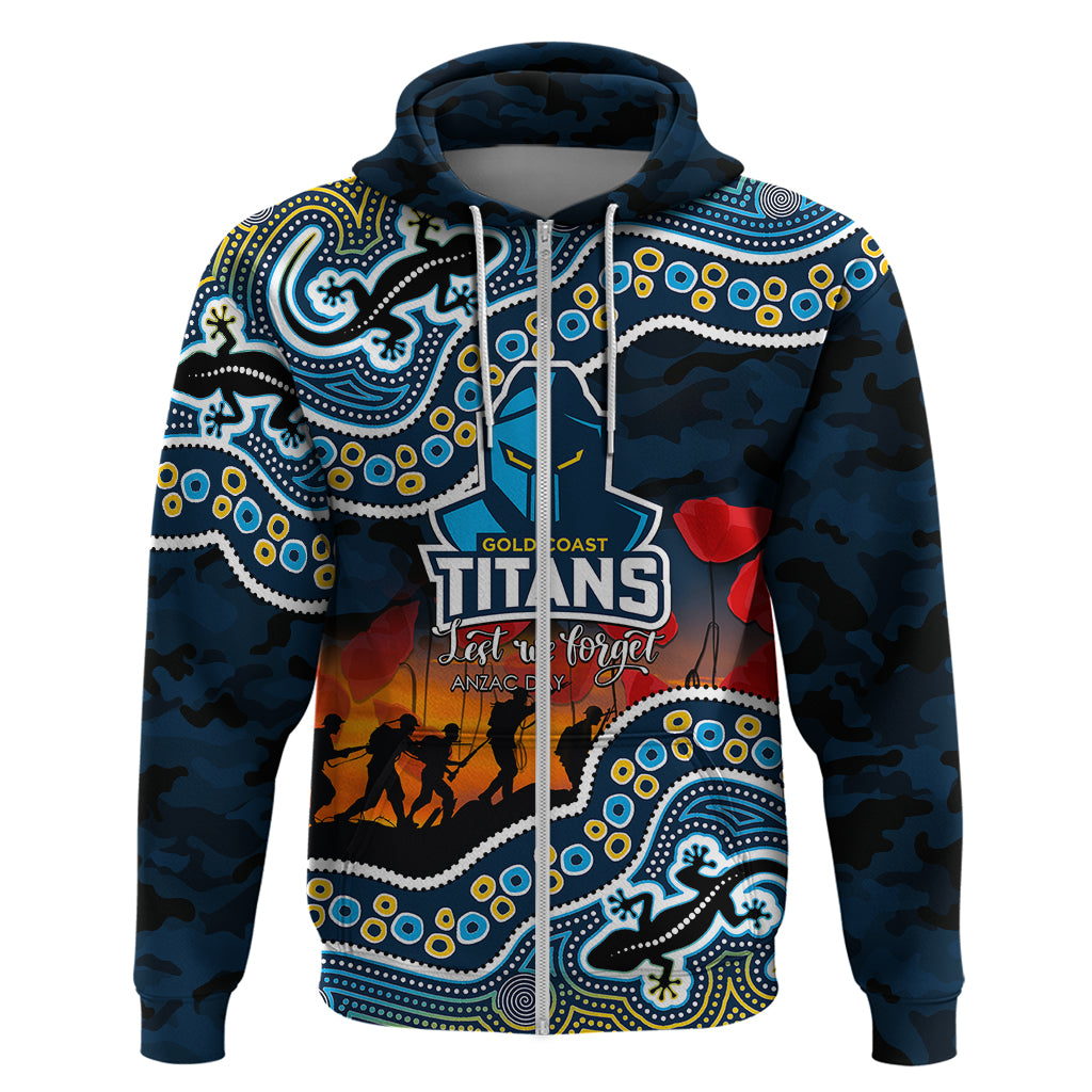 custom-personalised-anzac-day-nrl-titans-hoodie-aboriginal-lizard-patterns