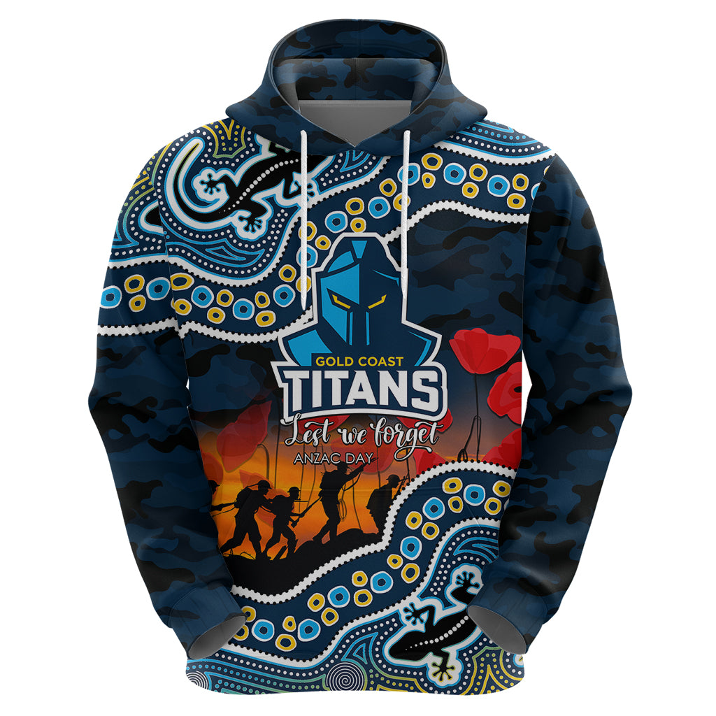 custom-personalised-anzac-day-nrl-titans-hoodie-aboriginal-lizard-patterns