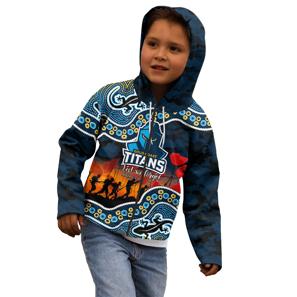 custom-personalised-anzac-day-nrl-titans-kid-hoodie-aboriginal-lizard-patterns