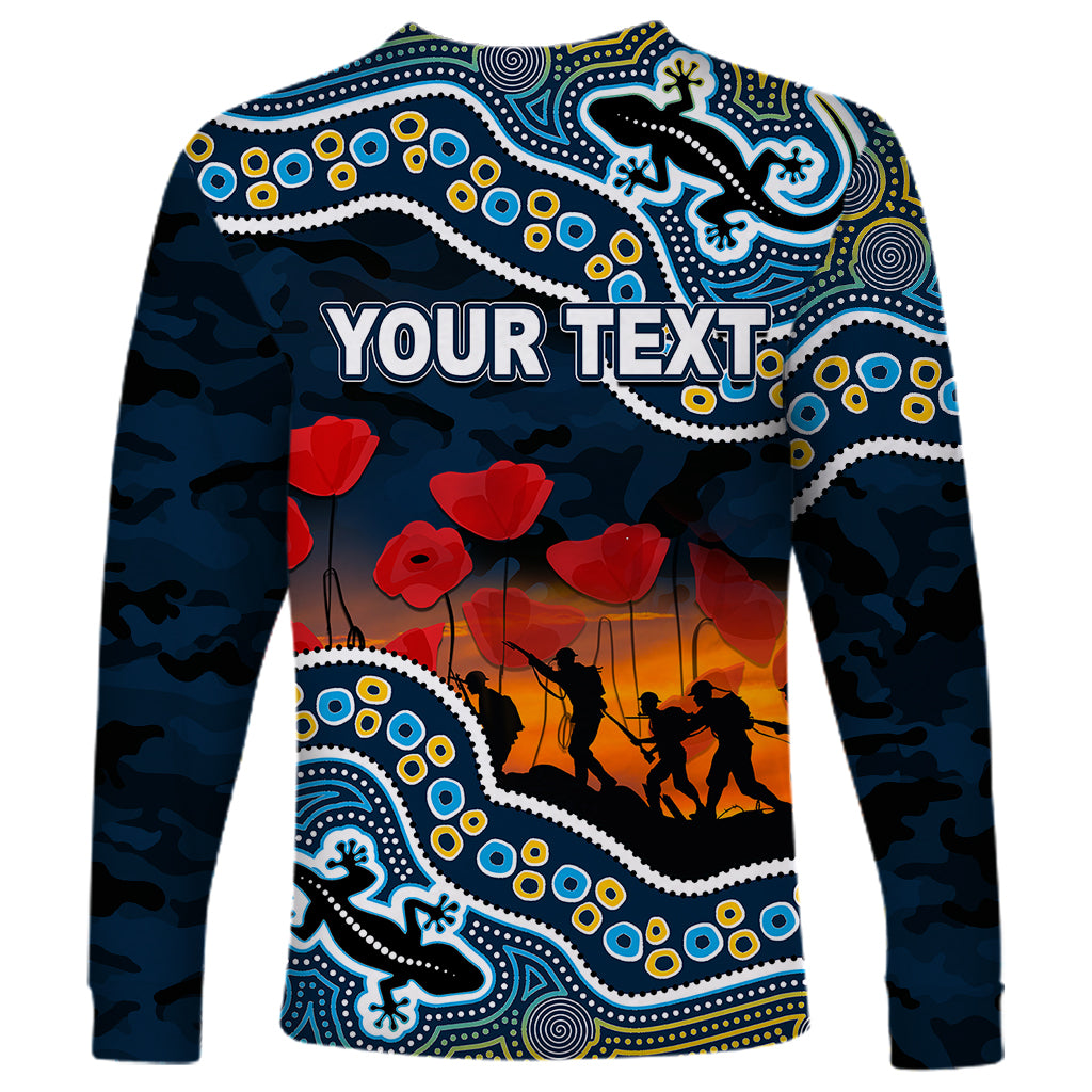 custom-personalised-anzac-day-nrl-titans-long-sleeve-shirt-aboriginal-lizard-patterns