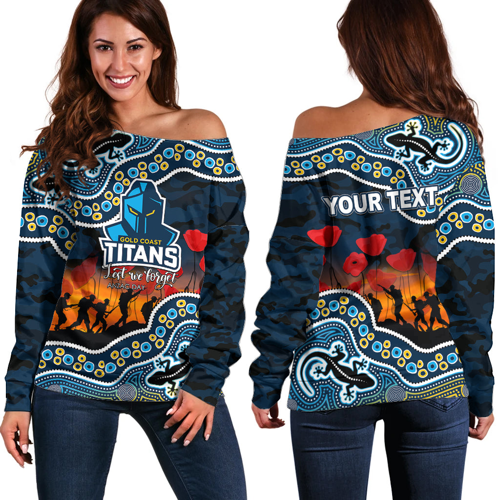 custom-personalised-anzac-day-nrl-titans-off-shoulder-sweater-aboriginal-lizard-patterns