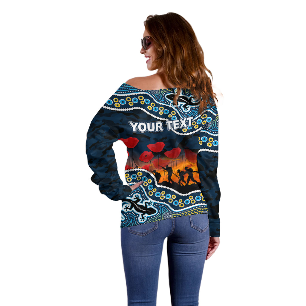 custom-personalised-anzac-day-nrl-titans-off-shoulder-sweater-aboriginal-lizard-patterns