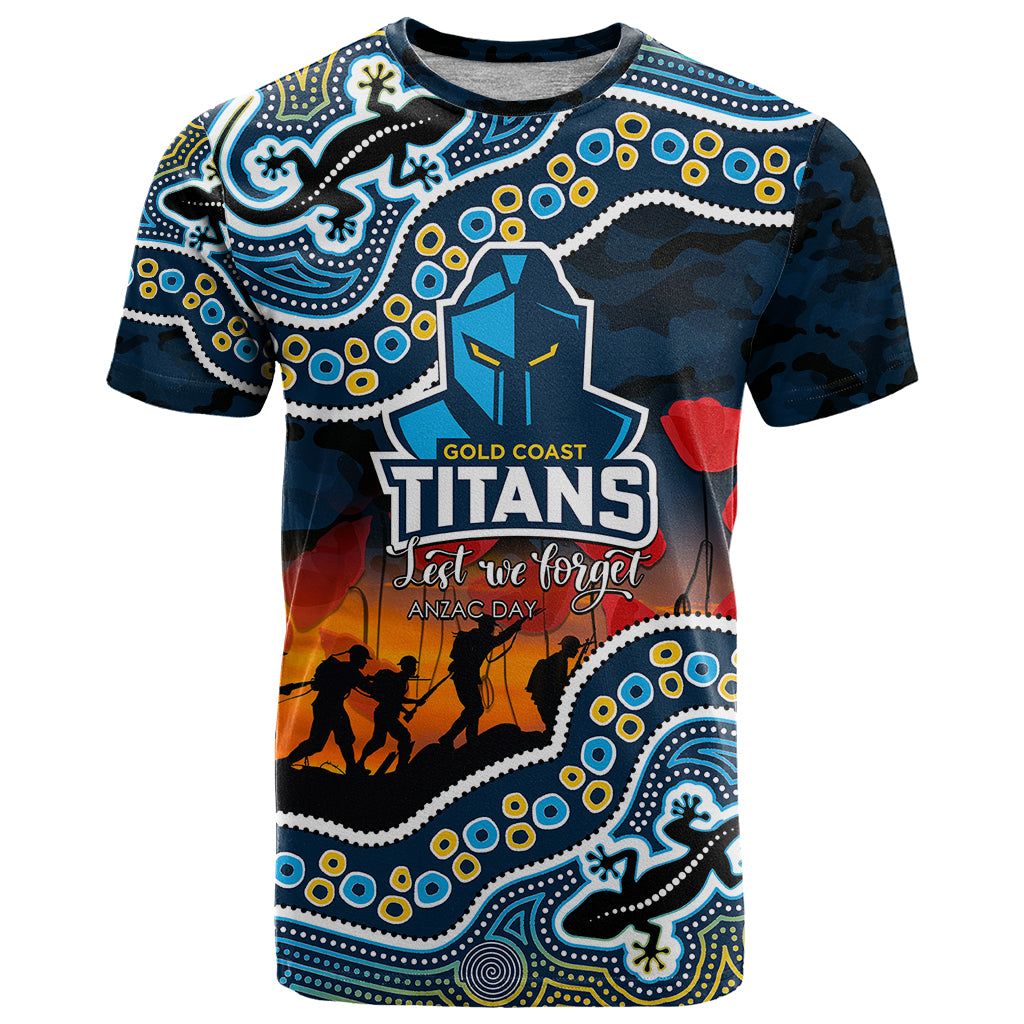 custom-personalised-anzac-day-nrl-titans-t-shirt-aboriginal-lizard-patterns