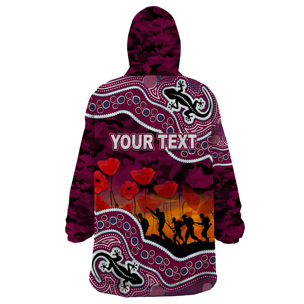 custom-personalised-anzac-day-nrl-sea-eagles-wearable-blanket-hoodie-aboriginal-lizard-patterns