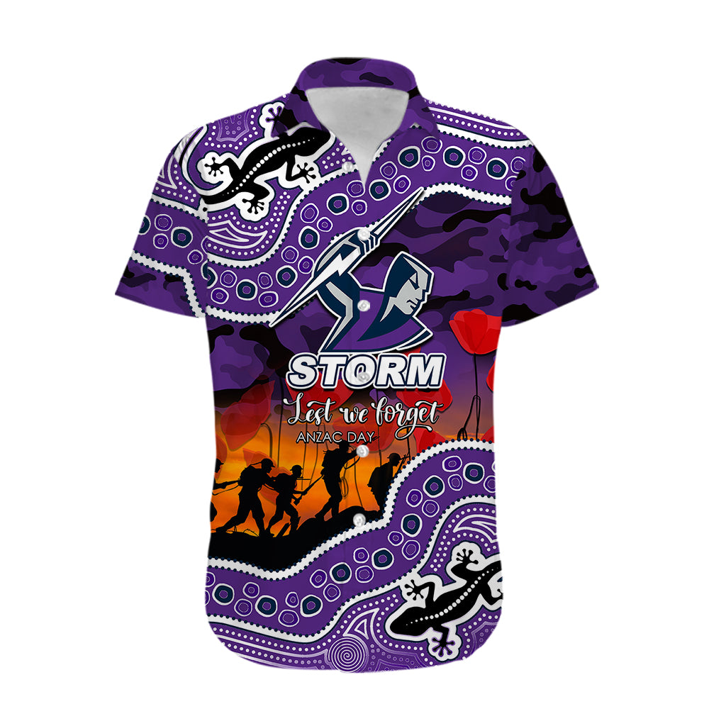 custom-personalised-anzac-day-nrl-storm-hawaiian-shirt-aboriginal-lizard-patterns