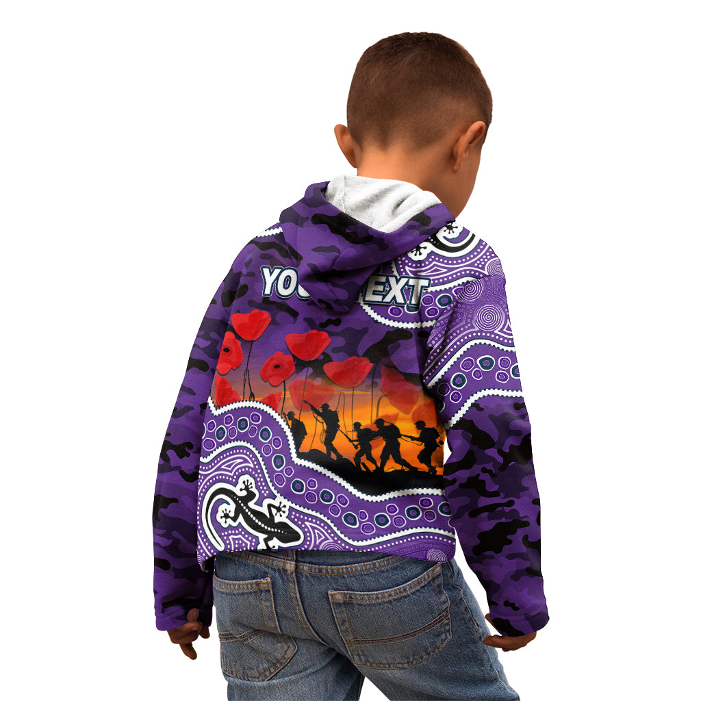 custom-personalised-anzac-day-nrl-storm-kid-hoodie-aboriginal-lizard-patterns