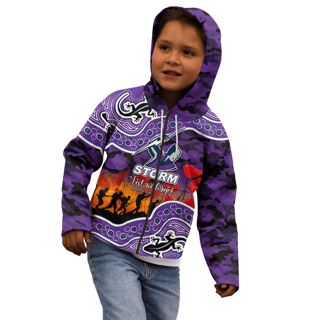 custom-personalised-anzac-day-nrl-storm-kid-hoodie-aboriginal-lizard-patterns