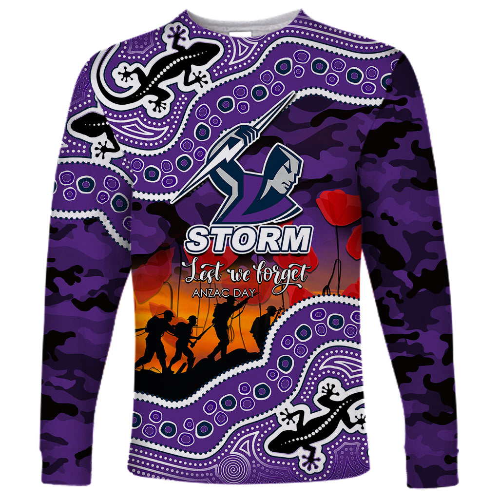 custom-personalised-anzac-day-nrl-storm-long-sleeve-shirt-aboriginal-lizard-patterns