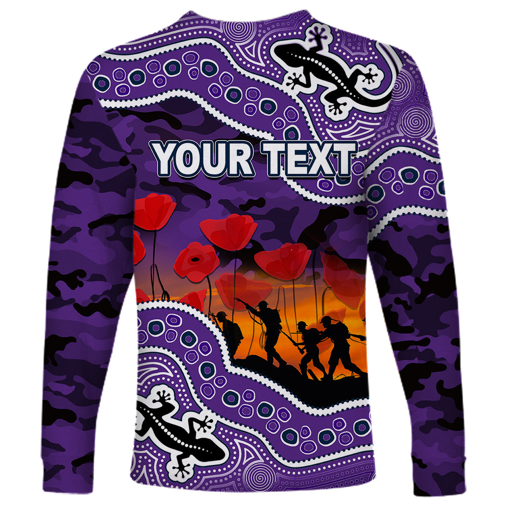 custom-personalised-anzac-day-nrl-storm-long-sleeve-shirt-aboriginal-lizard-patterns