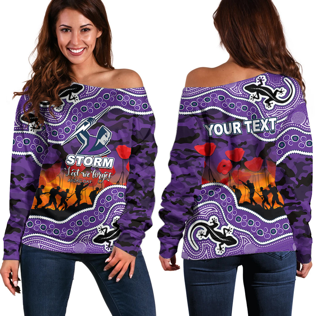 custom-personalised-anzac-day-nrl-storm-off-shoulder-sweater-aboriginal-lizard-patterns