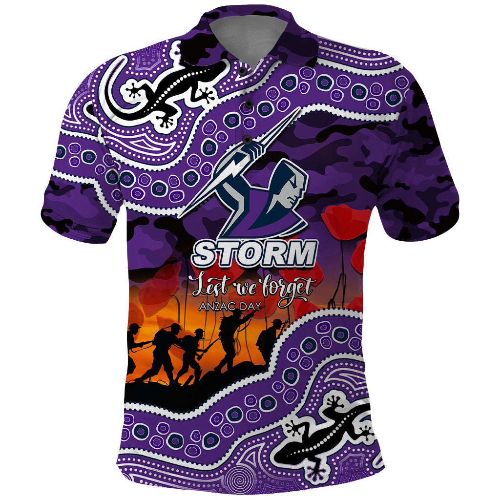 custom-personalised-anzac-day-nrl-storm-polo-shirt-aboriginal-lizard-patterns