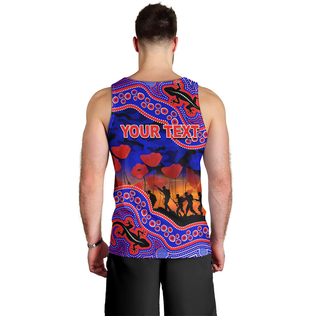 custom-personalised-anzac-day-nrl-knights-men-tank-top-aboriginal-lizard-patterns