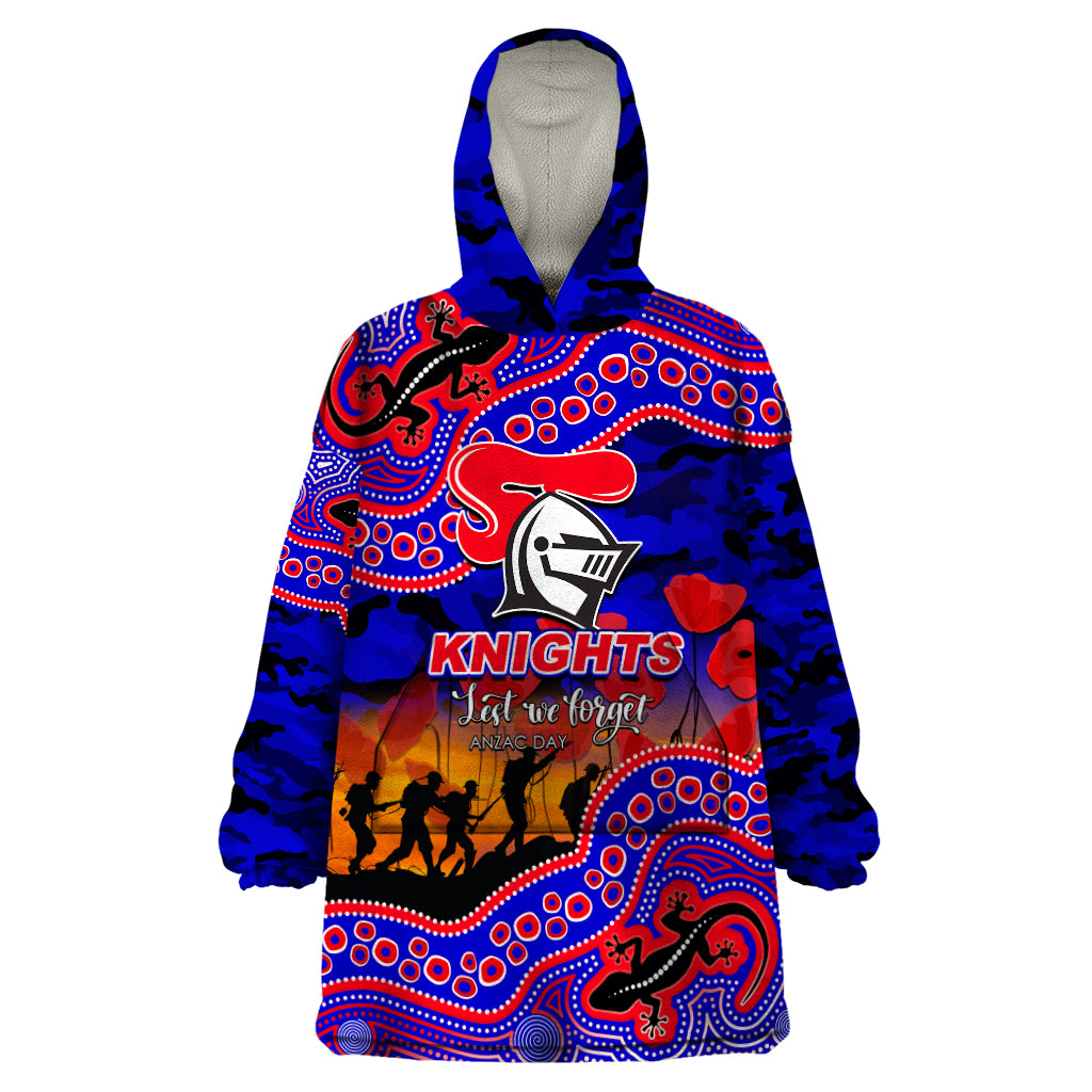 custom-personalised-anzac-day-nrl-knights-wearable-blanket-hoodie-aboriginal-lizard-patterns