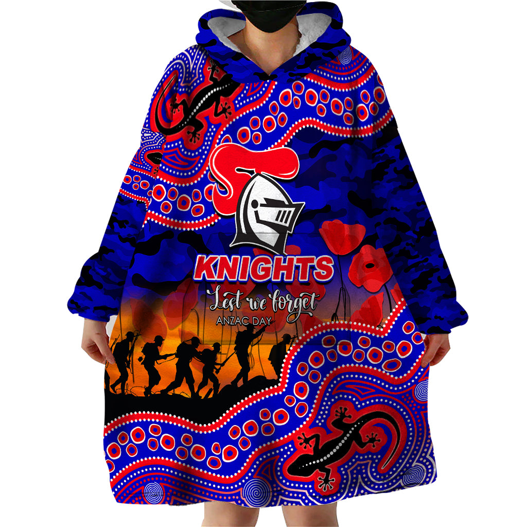 custom-personalised-anzac-day-nrl-knights-wearable-blanket-hoodie-aboriginal-lizard-patterns