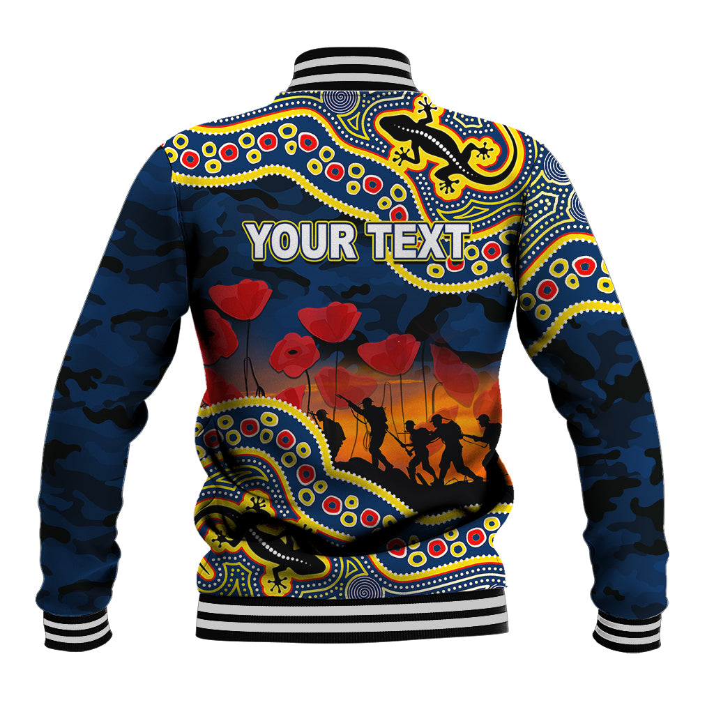 custom-personalised-anzac-day-nrl-cowboys-baseball-jacket-aboriginal-lizard-patterns