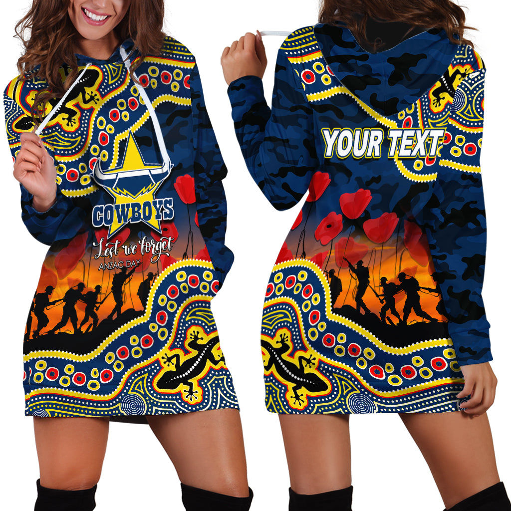 custom-personalised-anzac-day-nrl-cowboys-hoodie-dress-aboriginal-lizard-patterns