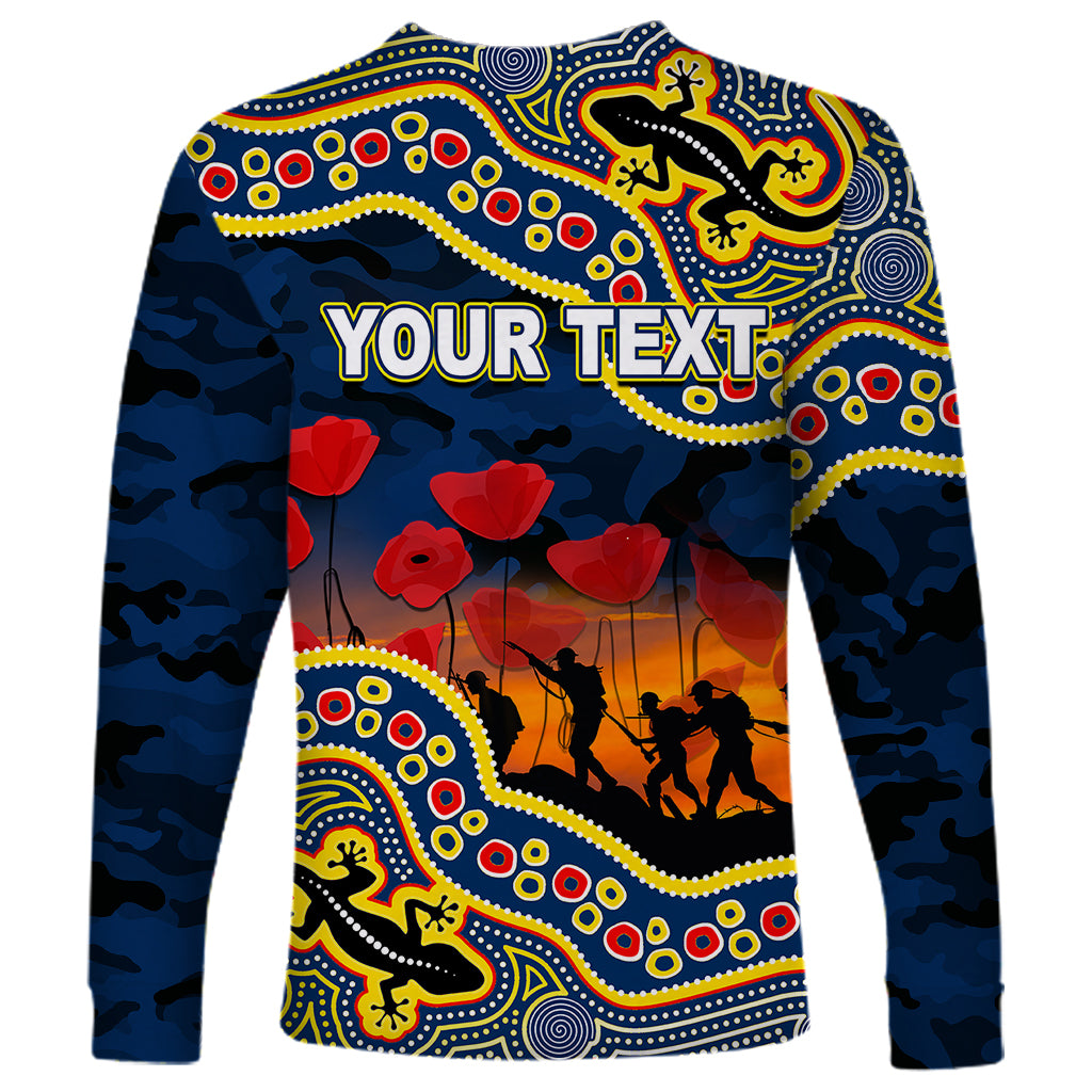 custom-personalised-anzac-day-nrl-cowboys-long-sleeve-shirt-aboriginal-lizard-patterns