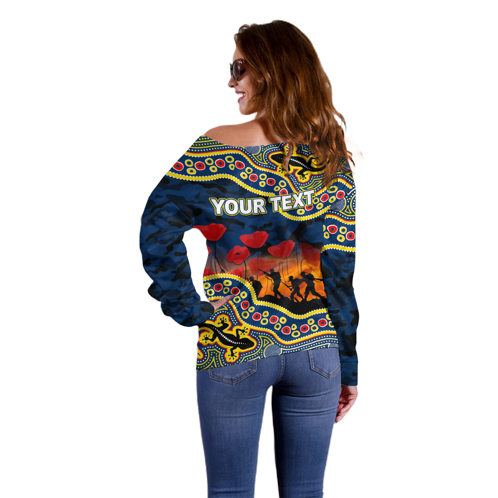 custom-personalised-anzac-day-nrl-cowboys-off-shoulder-sweater-aboriginal-lizard-patterns