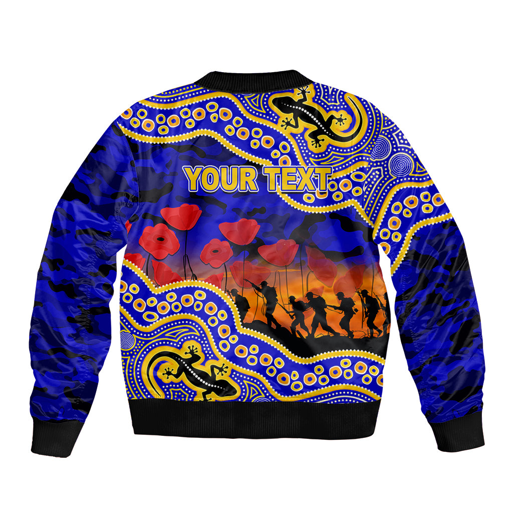 custom-personalised-anzac-day-nrl-eels-bomber-jacket-aboriginal-lizard-patterns