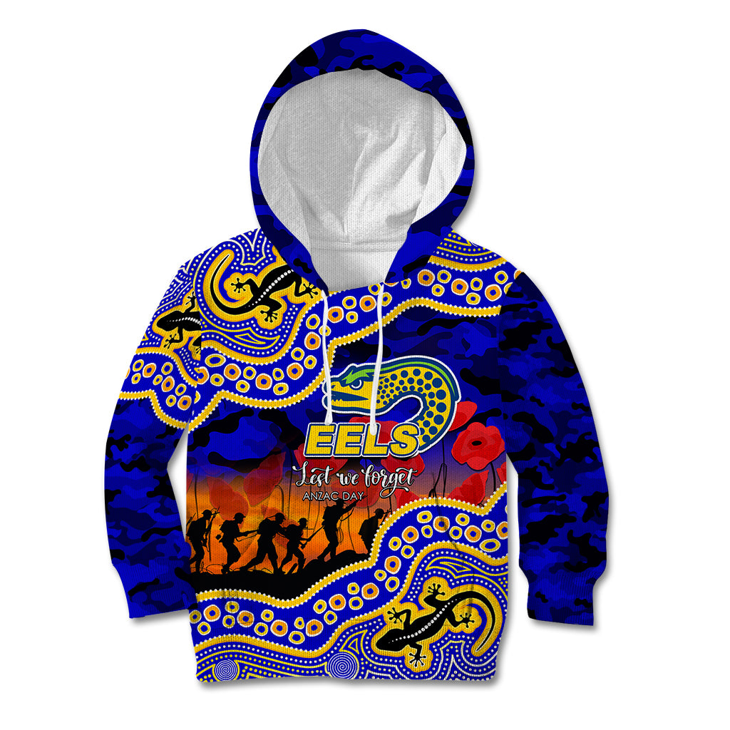 custom-personalised-anzac-day-nrl-eels-kid-hoodie-aboriginal-lizard-patterns