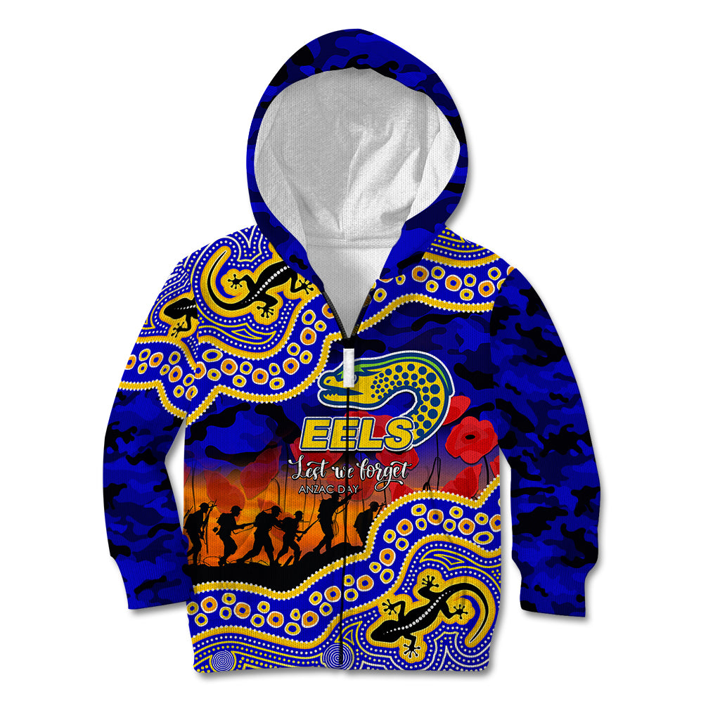 custom-personalised-anzac-day-nrl-eels-kid-hoodie-aboriginal-lizard-patterns