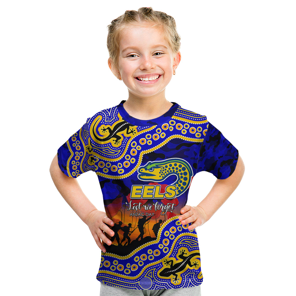 custom-personalised-anzac-day-nrl-eels-kid-t-shirt-aboriginal-lizard-patterns