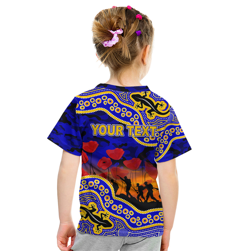 custom-personalised-anzac-day-nrl-eels-kid-t-shirt-aboriginal-lizard-patterns