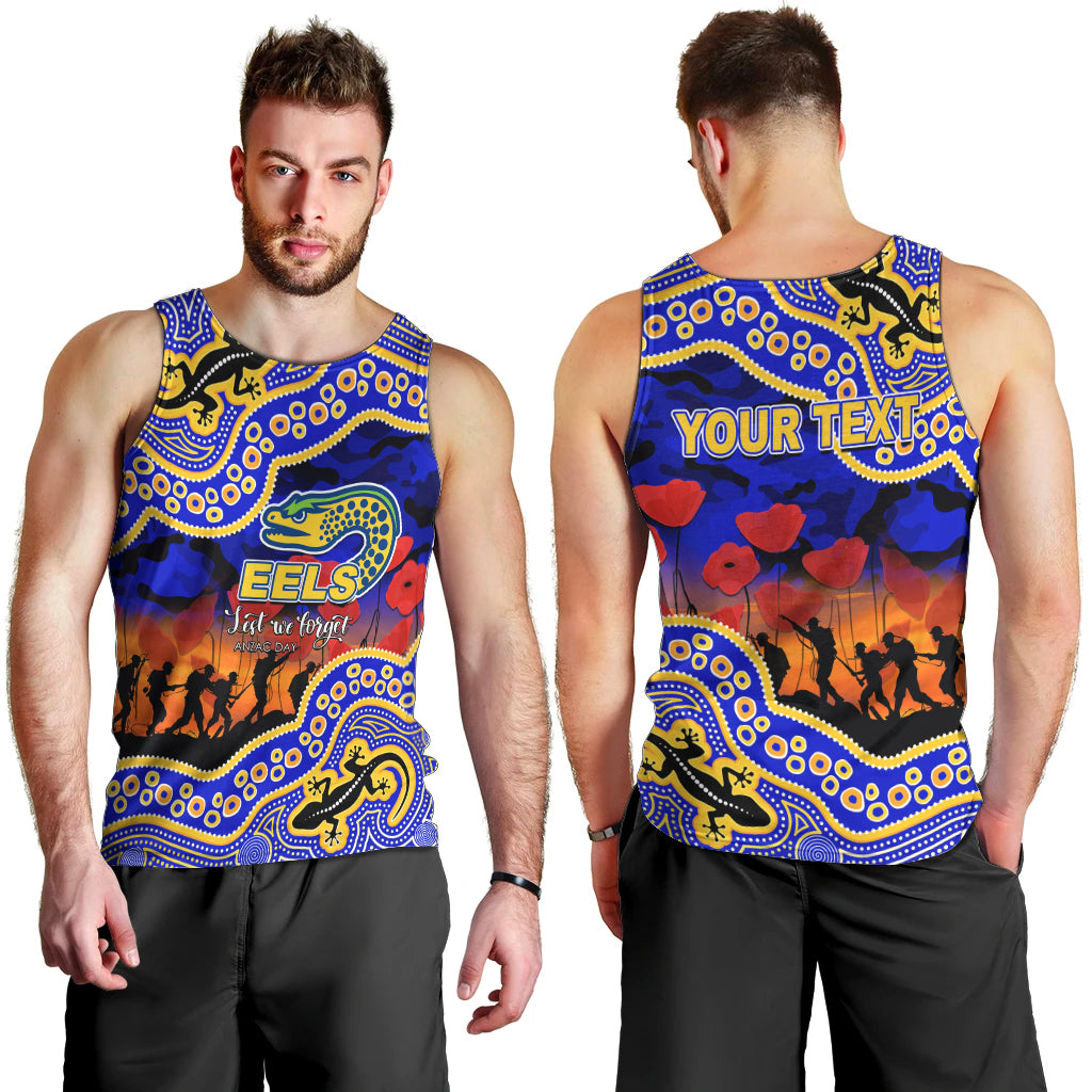 custom-personalised-anzac-day-nrl-eels-men-tank-top-aboriginal-lizard-patterns