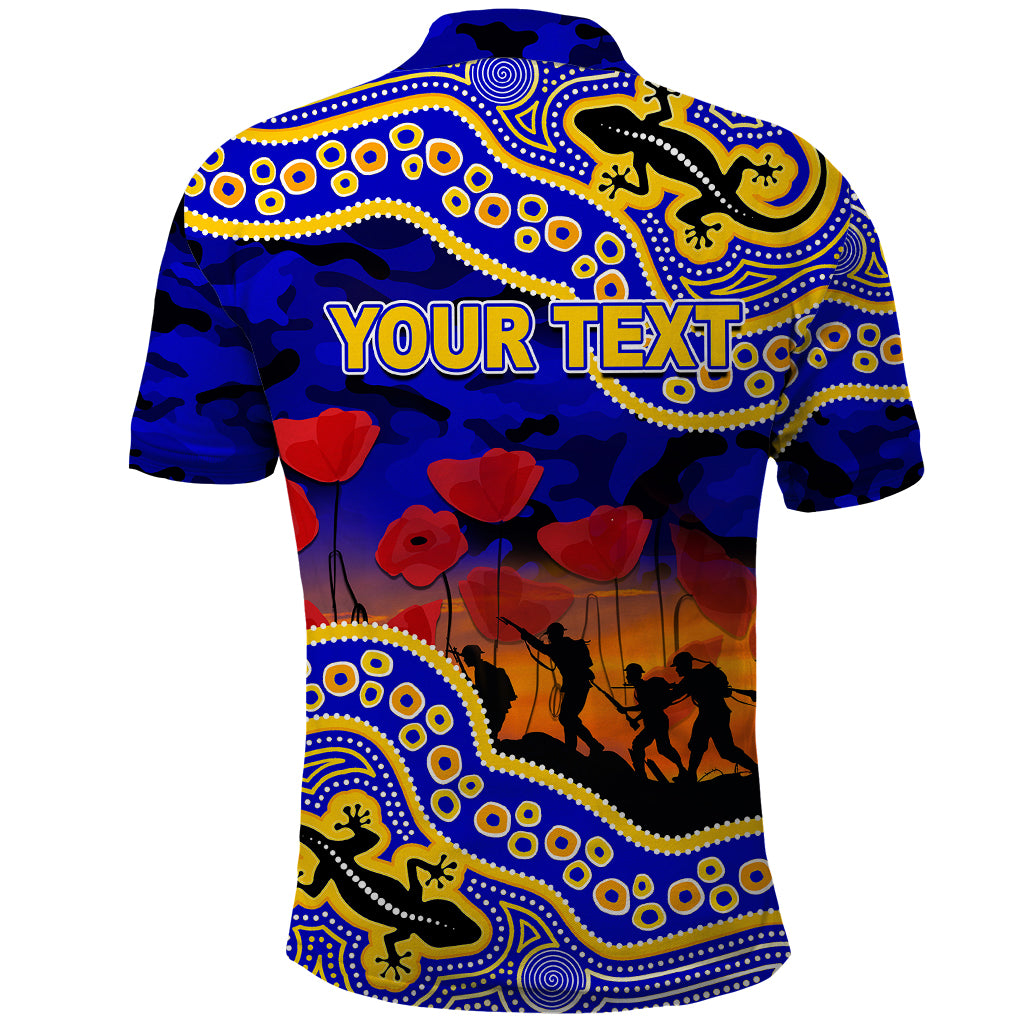 custom-personalised-anzac-day-nrl-eels-polo-shirt-aboriginal-lizard-patterns