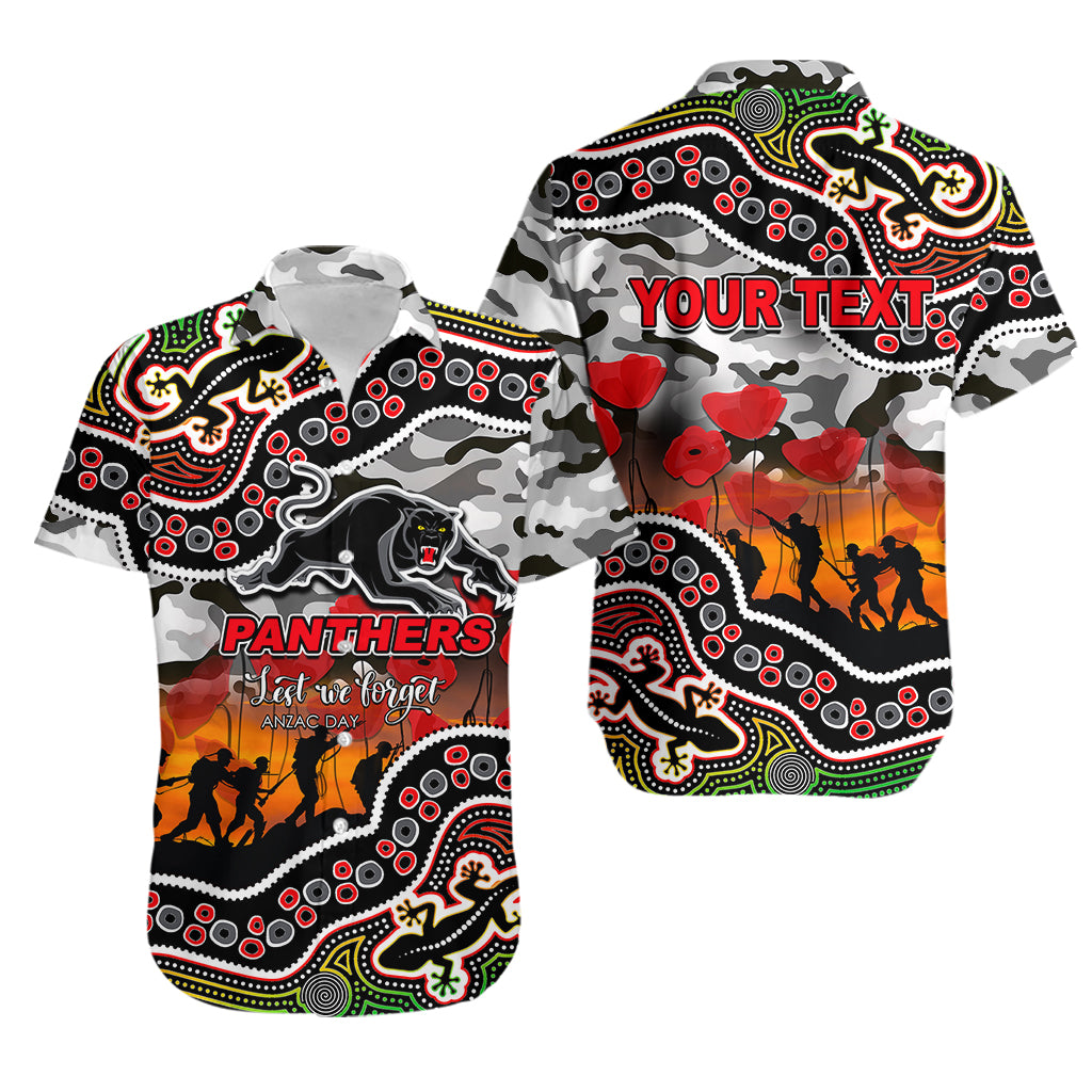 custom-personalised-anzac-day-nrl-panthers-hawaiian-shirt-aboriginal-lizard-patterns