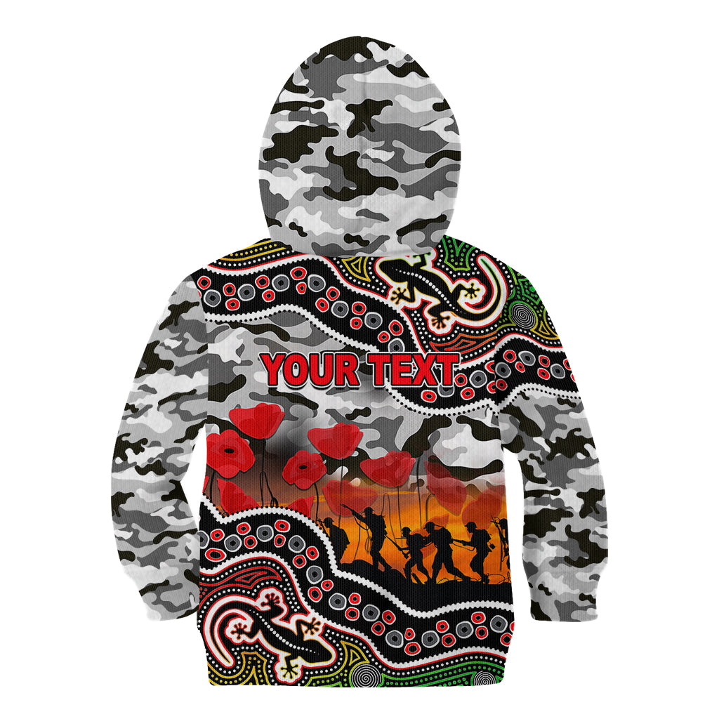 custom-personalised-anzac-day-nrl-panthers-kid-hoodie-aboriginal-lizard-patterns