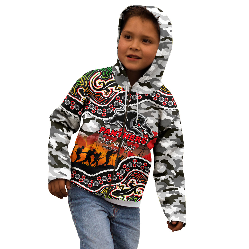 custom-personalised-anzac-day-nrl-panthers-kid-hoodie-aboriginal-lizard-patterns