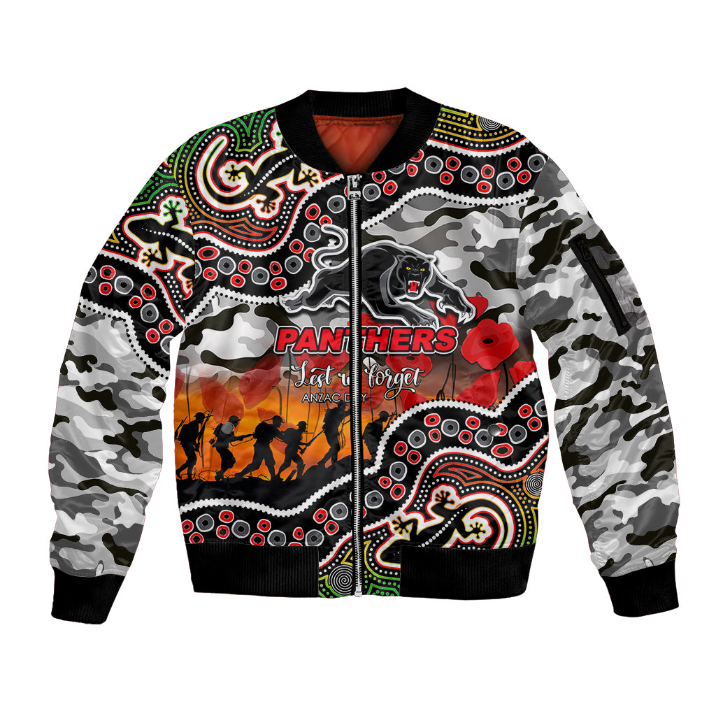 custom-personalised-anzac-day-nrl-panthers-sleeve-zip-bomber-jacket-aboriginal-lizard-patterns