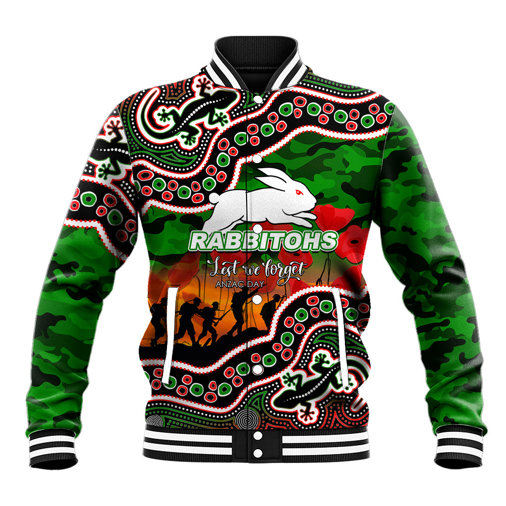 custom-personalised-anzac-day-nrl-rabbitohs-baseball-jacket-aboriginal-lizard-patterns