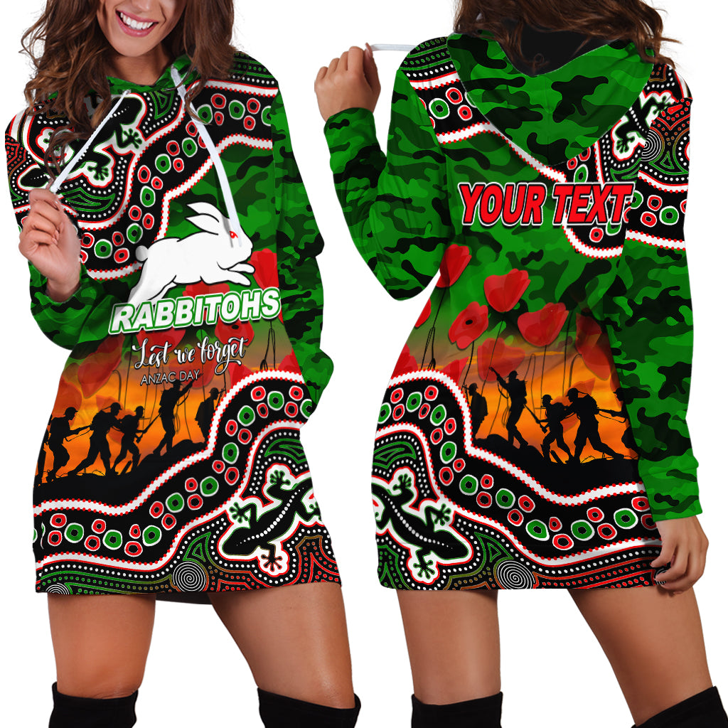 custom-personalised-anzac-day-nrl-rabbitohs-hoodie-dress-aboriginal-lizard-patterns